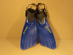 Tusa Scuba Fins Open Heel Blue/Black Size Regular Cetusy Symmetric -- Used