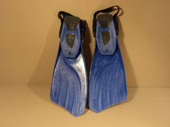 Tusa Scuba Fins Open Heel Blue/Black Size Regular Cetusy Symmetric -- Used