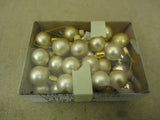Designer Hanging Balls One Box Decorative 1in Diameter Gold Glass -- Used