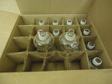 Designer Lot of 13 Candle Holders 3in H x 2 3/8in Diameter Clear Tealights Glass -- New