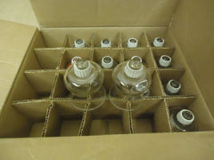 Designer Lot of 13 Candle Holders 3in H x 2 3/8in Diameter Clear Tealights Glass -- New