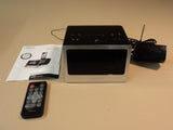 HMDX Audio Flow Docking Sound System Alarm Clock Black iPad iPhone iPod HX-B312 -- Used
