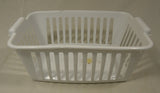 Epic Small White Basket 12in x 8in x 5in Plastic -- Used