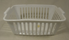 Epic Small White Basket 12in x 8in x 5in Plastic -- Used