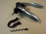 Professional Corkscrew Silver/Black Foil Cutter 1 Extra Corkscrew 656747 -- Used