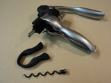 Professional Corkscrew Silver/Black Foil Cutter 1 Extra Corkscrew 656747 -- Used