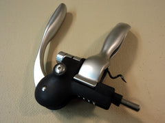 Professional Corkscrew Silver/Black Foil Cutter 1 Extra Corkscrew 656747 -- Used