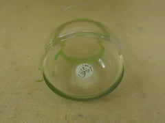 FTD Flower Vase with Beads Modern 6in H x 5in W Clear Wide Mouth Glass -- New