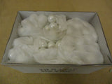 Designer Box of Balls Decorative 1in Diameter Shiny White 41500 01 Glass -- New