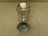 Designer Flower Vase 9in H x 5in Diameter Chrome Traditional Handle Round Brass -- New