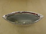 Designer Flower Pot 14 1/2in L x 6in D x 5 1/2in H Shiny Chrome Modern Ceramic -- New