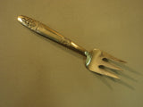 Handcrafted Vintage Serving Beef Fork 9 3/4-in Thailand Buddha Flatware Brass -- Used