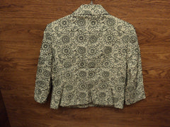 W Work To Weekend Blazer Female Adult 10 Whites Floral -- Used