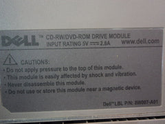 Dell 24X CD-RW DVD-ROM Drive Module Silver Genuine/OEM 8W007-A01 -- Used
