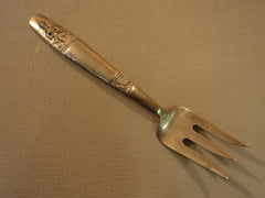 Handcrafted Vintage Serving Fork Beef 8 3/4-in Thailand Buddha Flatware Brass -- Used