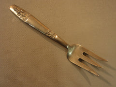 Handcrafted Vintage Serving Fork Beef 8 3/4-in Thailand Buddha Flatware Brass -- Used