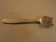 Handcrafted Vintage Serving Fork Beef 8 3/4-in Thailand Buddha Flatware Brass -- Used