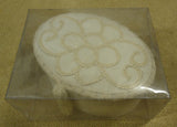 Heirloom Lace Collection Oval Box 4 1/2in x 3 1/2in x 2 1/2in Fabric Wood -- New