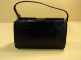 Bellestone Purse Baguette Vintage Genuine Crocodile Female Adult Blacks -- Used
