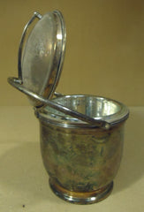 Container with Attached Lid 13in x 7in x 7 Metal  -- Used