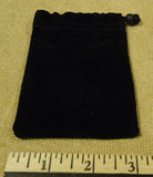 Targus Black Cinch Bag 4 1/2in x 3in 1/4in Velveteen  -- New