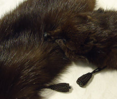 Stuffed Mink Wrap Womens One Size Mink Fur Full Pelt -- Used