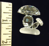 Swarovski Mushrooms 1 1/2in x 1 1/2in x 1 1/2in Crystal  -- New