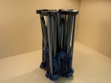 Northpole Fold Out Camping Table 4 Chairs 50in L x 50in W x 24in H Purple -- Used