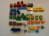 Lego Building Blocks and Accessories Multicolor Lot of 57 Plastic -- Used