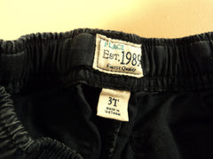 Place Boys' Pants Elastic Waist 100% Cotton Male Kids 2-4 3T Blues Solid -- Used