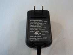 Zenith Remote Controlled Power Supply Black 120VAC 60Hz 3W 12VDC 100mA A224 -- Used