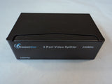 ConnectGear 2 Port Video Splitter 250 MHz Black CG25VS2 -- Used