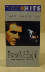 Warner Bros. Presumed Innocent VHS Movie * Plastic Paper -- Used