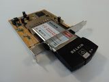 Belkin Wireless PC Card Pre-N Desktop Network IEEE 802.11b/g 2.4 GHz F5D8000 -- New