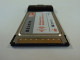 Belkin Wireless PC Card Pre-N Desktop Network IEEE 802.11b/g 2.4 GHz F5D8000 -- New