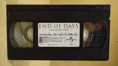 Universal End Of Days VHS Movie * Plastic * -- Used