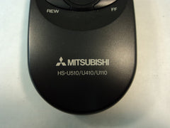 Mitsubishi Remote Controller TV VCR Black HS-U510 U410 U110 Vintage -- Used