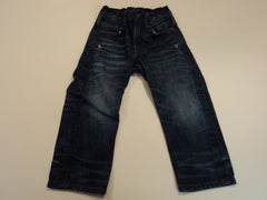 Denim Boys' Jeans Relaxed Stonewashed 100% Cotton Male Kids 2-3Y Blues Solid -- Used