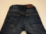 Denim Boys' Jeans Relaxed Stonewashed 100% Cotton Male Kids 2-3Y Blues Solid -- Used
