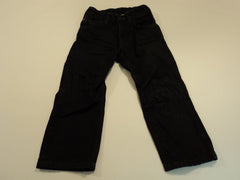 Denim Boys' Jeans Relaxed 100% Cotton Male Kids 2-3Y Blacks Solid -- Used