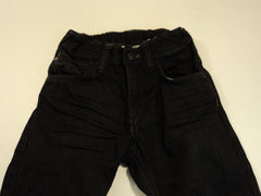 Denim Boys' Jeans Relaxed 100% Cotton Male Kids 2-3Y Blacks Solid -- Used