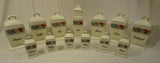 Bruhl 3826 Vintage German 13 Piece Kitchen Cannister & Spice Set Ceramic -- Used