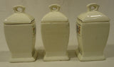 Bruhl 3826 Vintage German 13 Piece Kitchen Cannister & Spice Set Ceramic -- Used