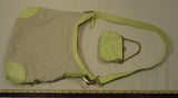 Eileen West Purse Linen Female Adult Baguette Beige/PaleYellow Woven/Sparkels 16-113qa -- New