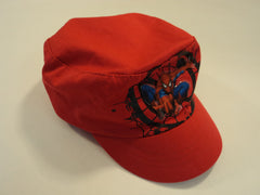 Gertex Boys' Hat Spiderman 100% Cotton Male Kids 2T-4T Reds -- Used