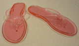 Generic Flip Flop Shoes Man Made Female Adult Large 9-10 Pink Flower 050912-1171er -- New No Tags