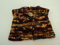 Handcrafted Girls' Baby Sweater Textured 100% Merino Wool Unisex Kids 0-1 -- New No Tags