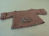 Handcrafted Girls Baby Sweater Pink Bulky Acrylic Wool Mix Female Kids 0-1 -- New No Tags