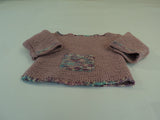 Handcrafted Girls Baby Sweater Pink Bulky Acrylic Wool Mix Female Kids 0-1 -- New No Tags
