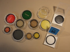 Canon Vivitar Minolta Camera Lens Filters Covers Polarizer Lot of 35 Rings -- Used